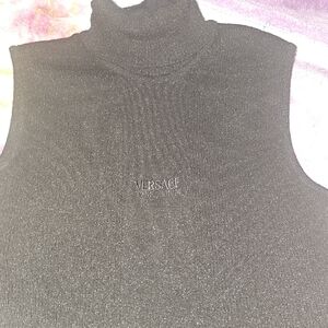 Versace Collection Black Knit Top